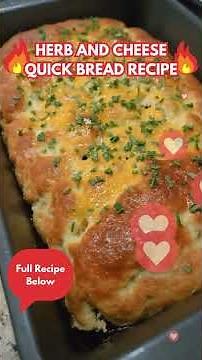 Herb and Cheese Quick Bread Recipe 👇
