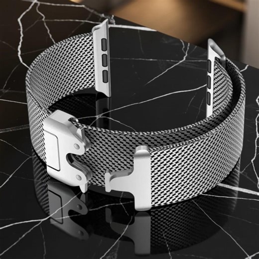 Titanium Milanese Loop Band for Apple Grade 5 Mesh Strap, Magnetic Clasp, Replacement Bracelet - Etsy