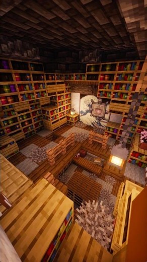 Minecraft Bookshop build overview — #minecraft #minecraftbuilding #books #minecraftshorts