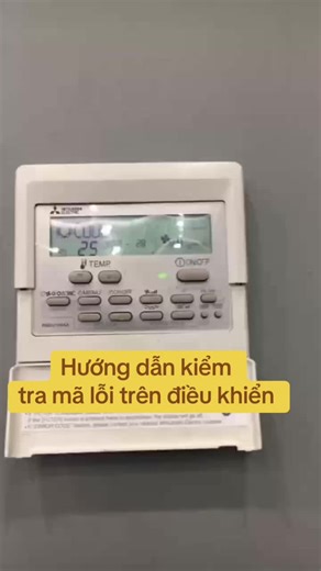 Hướng dẫn kiểm tra mã lỗi điều khiển Mitsubishi