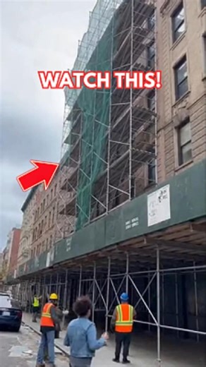 Scaffolding Collapses From Renovation Site Onto City Sidewalk