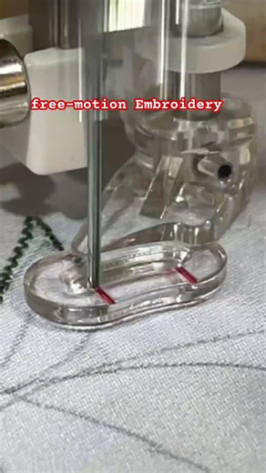 Free Motion Quilting on A regular sewing machine # Shorts #embroidery #machineembroidery