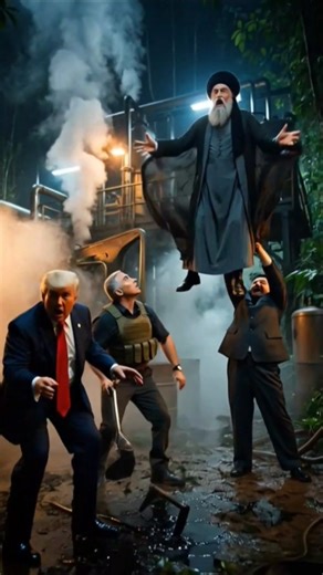 Ali Khamenei & Kim Jong-un Chase Trump & Netanyahu Through Jungle! 🚗💥🐻 | Epic Action Scene