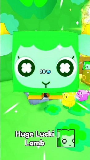OMG! 😱 i Hatched a HUGE LUCKI LAMB in Pet Simulator 99! #shorts