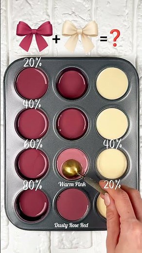 “Deep Red + Peach Cream: 4 Stunning Shades You Need to Try!” #colorpalette #artshorts #colormixing
