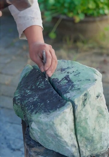 Handmade Tea Tray from Soft Rock and Bamboo