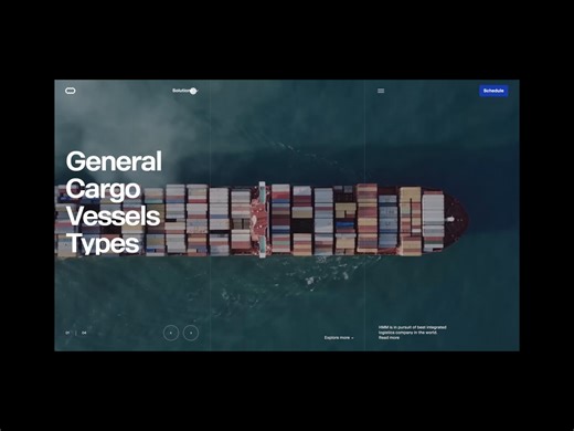 Cargo Logistics Website Navigation