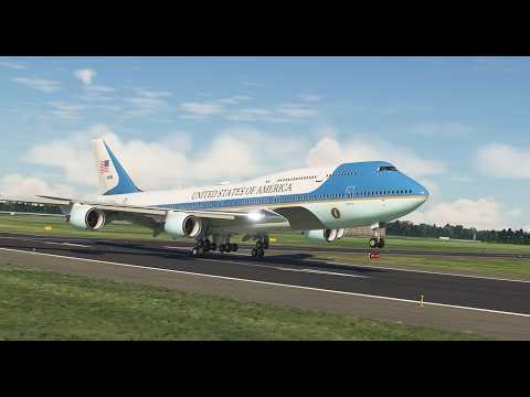 EMERGENCY LANDING!! Boeing 747 Touchdown at Amsterdam Airport