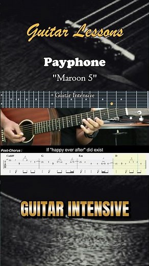 Payphone - Maroon 5 | EASY Guitar Tutorial - Guitar Lessons TAB #guitarhowto
