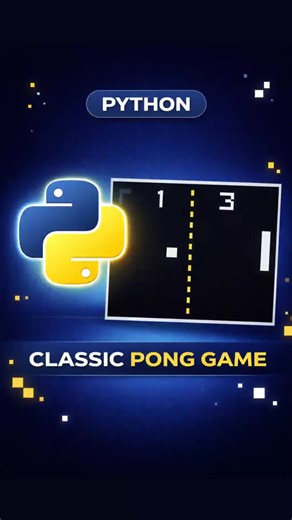 classic pong game with python #python #game #CodeByImran #NewYearProjects #fyp