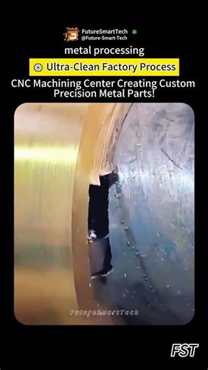 CNC Machining Center Creating Custom Precision Metal Parts! ⚙️ Ultra-Clean Factory Process