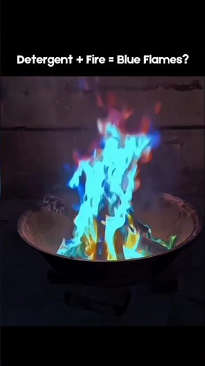 Amazing Chemical Reaction Between Fire and Washing Powder|Science Experiment" #shorts #youtubeshorts