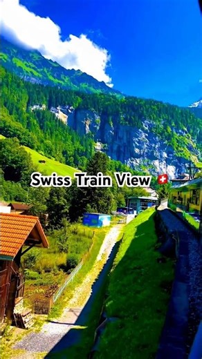 Swiss Train View 🇨🇭 Looks Unreal 🚆
