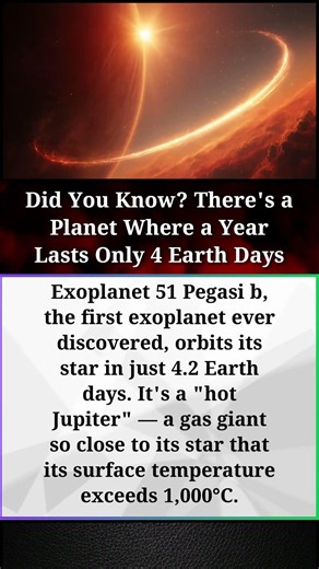 Did You Know? There's a Planet Where a Year Lasts Only 4 Earth Days