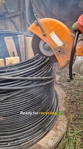 239K views · 1.4K reactions | Watch a heavy scrap cable roll being cut using a powerful gas cutter . This method makes thick copper and aluminum cables easier to handle for recycling ♻️. Professional scrap yard work with safety and precision 了⚙️. #ScrapCable #GasCutter #CableCutting #ScrapYard #MetalRecycling #CopperCable #AluminumCable #ScrapWork #HeavyScrap #ScrapLife #ScrapBuyerUAE #RecyclingProcess #USA #UK #230k #junkremoval #copper | Scrap Buyer UAE | Facebook