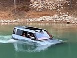 World's first 'floating' car carries people across lake in China