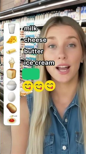 How many dairy items do you actually know? Food in English #quiz #shorts #englishvocabulary