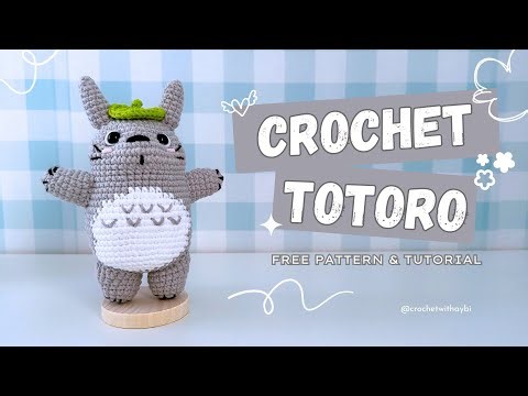 Totoro Crochet | Free Pattern & Tutorial | How to Crochet Totoro Amigurumi #crochet