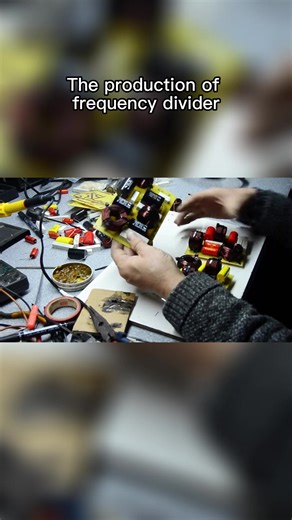 the production of frequency divider#digital #components #inductor #audio #audios #resistance #capacitance #partials