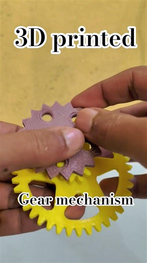 3D Printed Spur Gear & Compound Gear | Mechanical Motion Demo