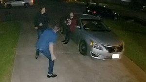 Tried The Wrong One: Attempted Burglar Gets Beat Up In Front Of A House!