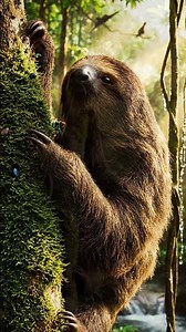 Slow & Serene: Sloth Climbing Jungle Tree – 8K Real Wildlife #WildSoul8K, #Sloth #JungleLife