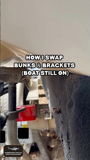 How I Replaced Brackets w Boat Still On