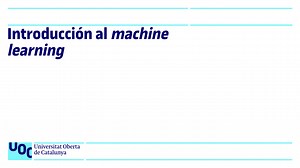 Introducción al machine learning