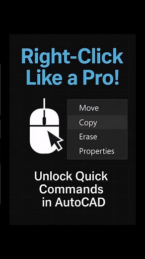 The AutoCAD Right-Click Hack That Makes Pros Look Effortless #cadproductivity