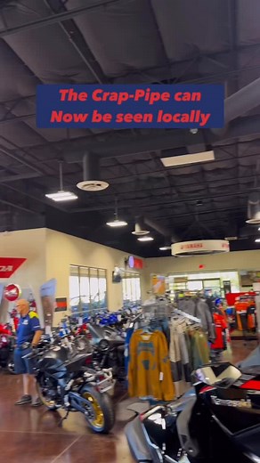 Excited to have our Crap-Pipe displayed at @motocityanthem | Crap-Pipe