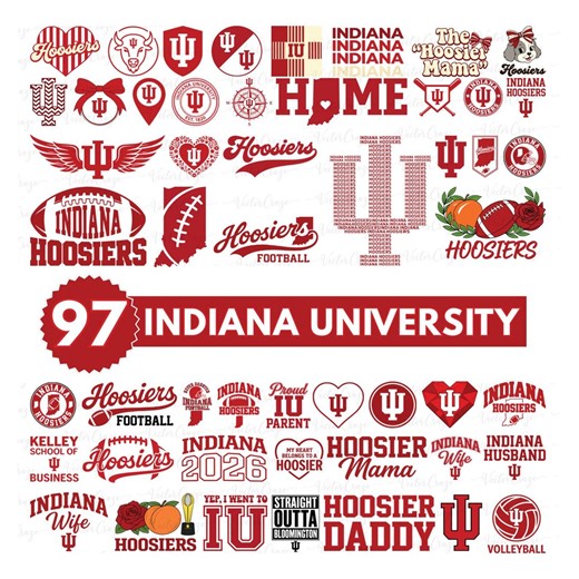 97+ Indiana Hoosiers: National Champs, Football, University, IU Logo, Helmet (digital Files) - Etsy