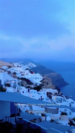 One of Santorini’s Most Magical Villages at Night 🇬🇷 | Oia Night Walk #shorts
