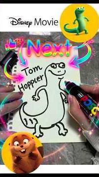 [ASMR] Drawing Tom (Hoppers Series #7 ) with POSCA ✍️ 「Disney Pixar」 (@asmrpainter-g9q)