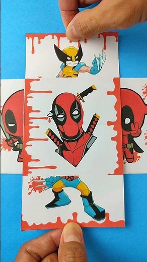 Amazing Deadpool and Wolverine Origami Art in Action #deadpool #shorts #youtubeshorts