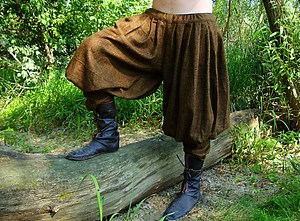 Early Medieval Pasbyxor Natural Wool Wide Baggy Pants Trousers Bloomers With Drawstring for Slavic Viking Man Historical Reenactment Costume - Etsy
