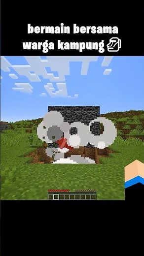 playing with villagers #minecraft #funny #shorts