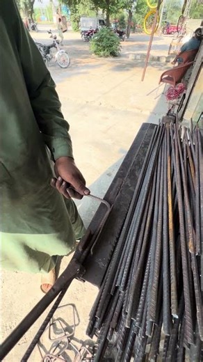 Steel Fixers at Work 🚧 | Next Level Rebar Shaping Skills