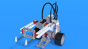MotoCar Bot - LEGO Mindstorms Robot that is kind of like a forklift