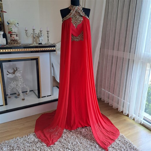 Vintage Red Turkish Wedding Dress: Ottoman Kaftan Costume (S-M) - Etsy