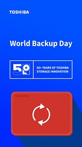 10K views · 14 reactions | Your data's best friend? A solid backup plan. Celebrate World Backup Day by saving your files with Toshiba's trusted hard drives. 欄 Read about World Backup Day by clicking the link below: https://bit.ly/43G1XqS #Toshiba #Storage #WorldBackupDay #HDD | Toshiba USA | Facebook