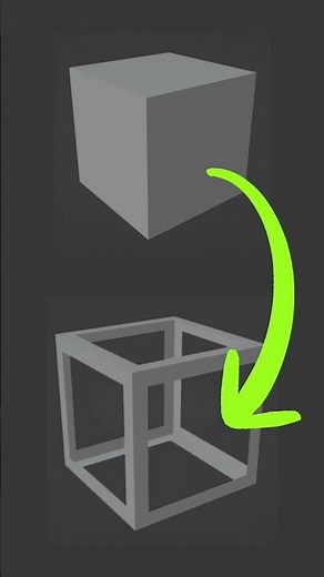 Quick Blender Trick | Hollow Cube Tutorial #blender #tutorial