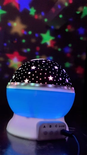 Moon Star Projector Light | 360 degree rotation #shorts