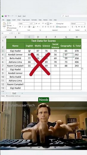 Create Test Scores & Marks Sheet in Excel 🔥 (Easy Trick Nobody Tells You!) #excel #tutorialexcel
