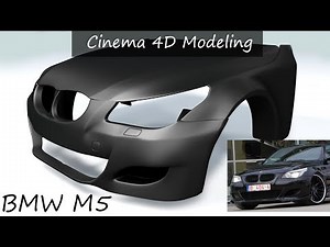 Cinema 4D - Car part detail Modeling (BMW M5 E60)