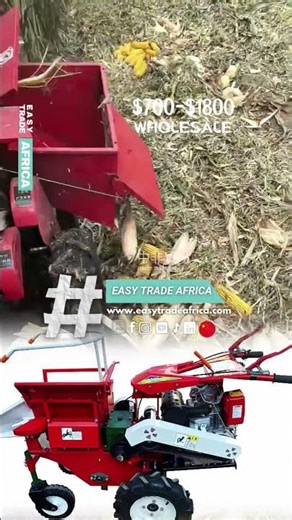 Corn Reaper Machine Demo High Speed Harvesting Process #farmequipment #shorts