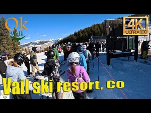 4K Skiing Vail Ski Resort , Colorado - Winter 2024