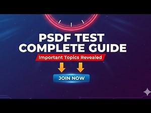 PSDF Test 2025 | Complete Guidelines, Important Topics & Preparation Tips | Must Watch