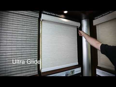 Hunter Douglas Designer Roller UltraGlide system at Carolina Blinds