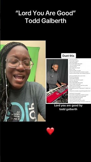 “Lord You Are Good” Todd Galberth Dominique Brice #gospel
