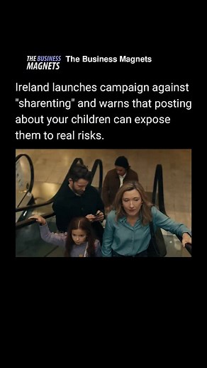 The Business Magnets on Instagram: "Ireland’s “Pause Before You Post” campaign is drawing attention to a growing concern called sharenting, which refers to parents sharing photos, videos and personal information about their children online. Although the intention is often harmless, the long term consequences can be serious. Studies show that parents share more than 1,000 photos of their children before they turn 13. Many of these posts include details like birthdays, school uniforms, locations o